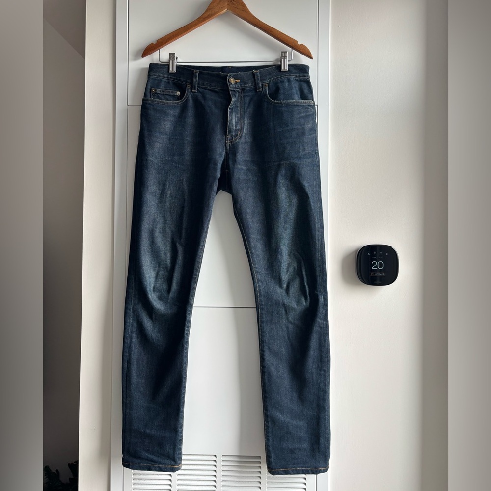 Saint Laurent Paris D02 Jeans – Dark Wash Selvedge 30×30 – Slim Fit - Made Italy